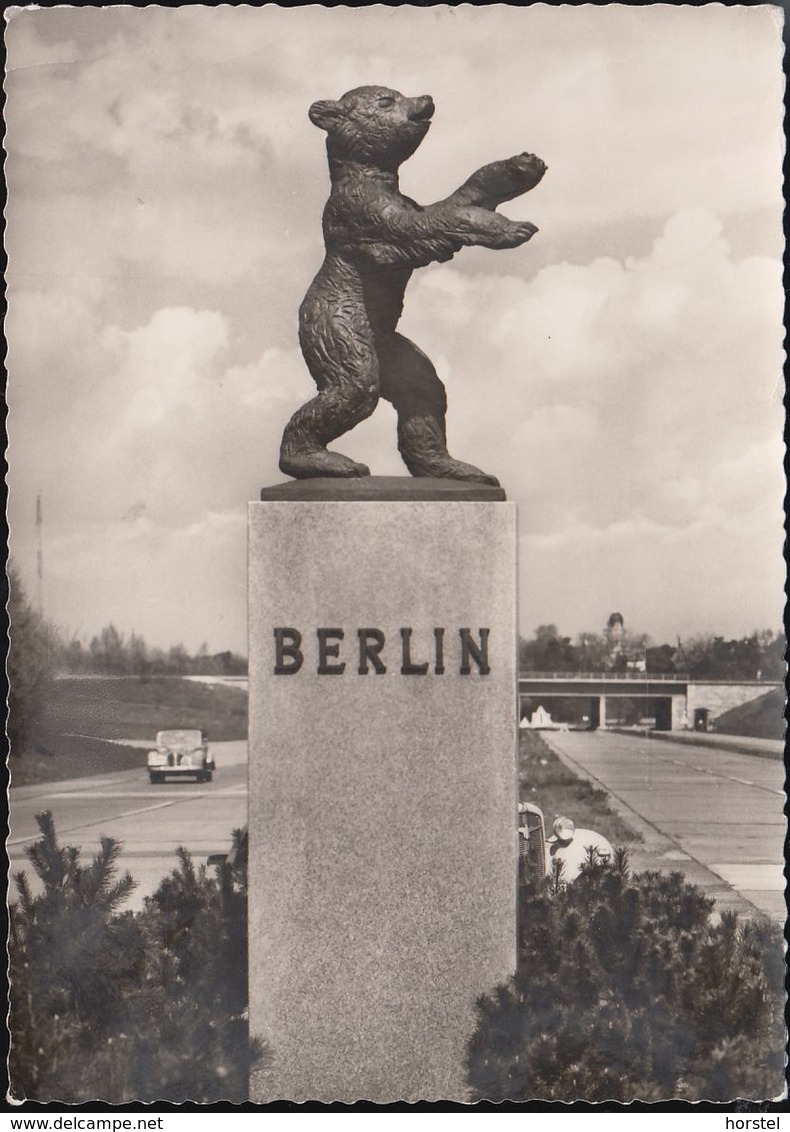 D- Berlin - Bär - Autobahn Bei Dreilinden - Cars ( 1961 Wenden Noch Erlaubt) - Oldtimer - Zehlendorf