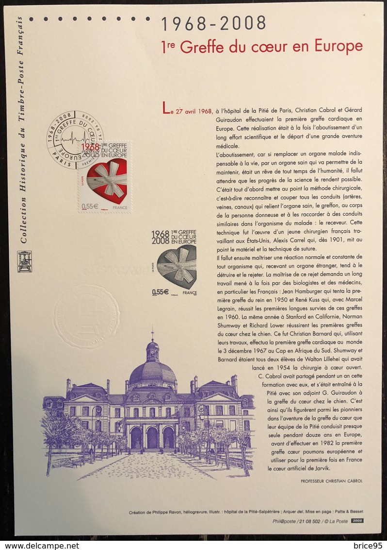 France Document - FDC - Premier Jour - YT Nº 4179 - 2008 - 2000-2009