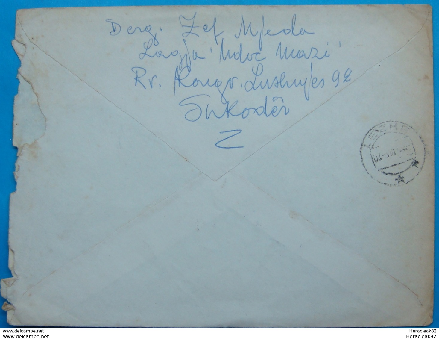 1992 COVER Sent FROM SHKODRA TO LEZHA. - Albania