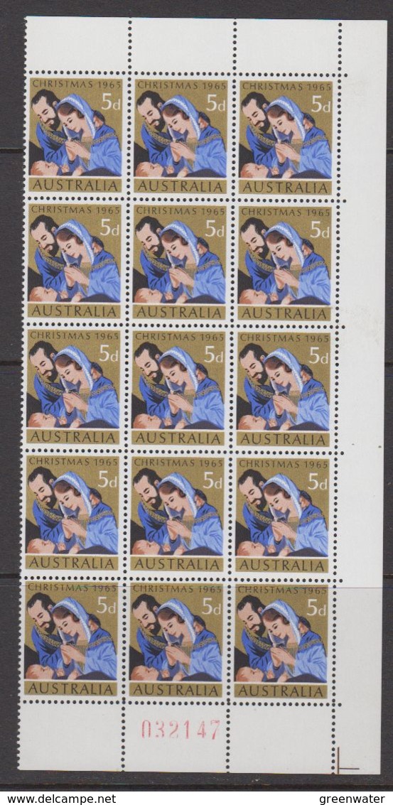 Australia 1965 Christmas 1v 15x (corner) ** Mnh (42811A) - Ongebruikt