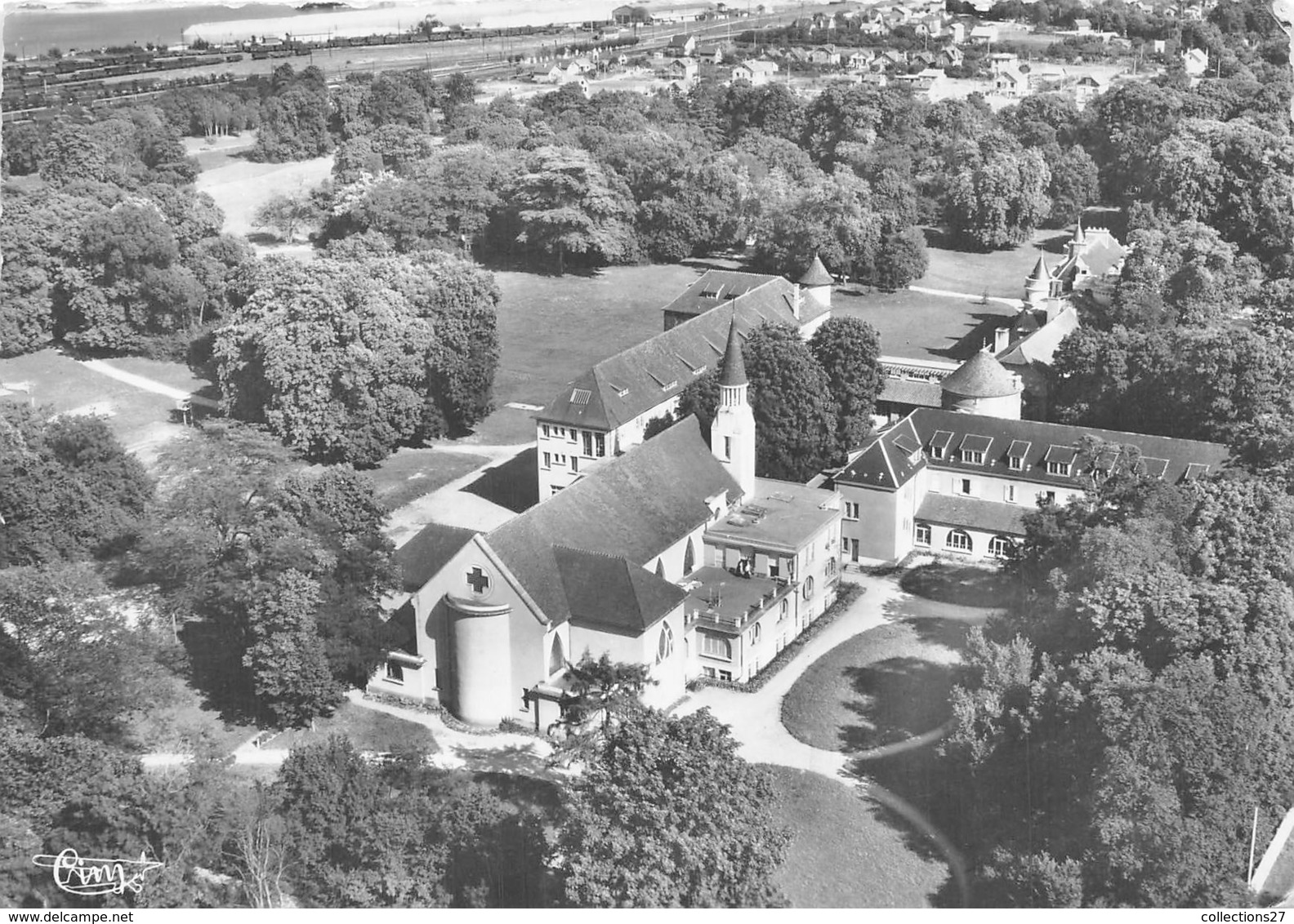 78-VERNEUIL-SUR-SEINE-  VUE AERIENNE PENSIONNAT NOTRE DAME - Verneuil Sur Seine