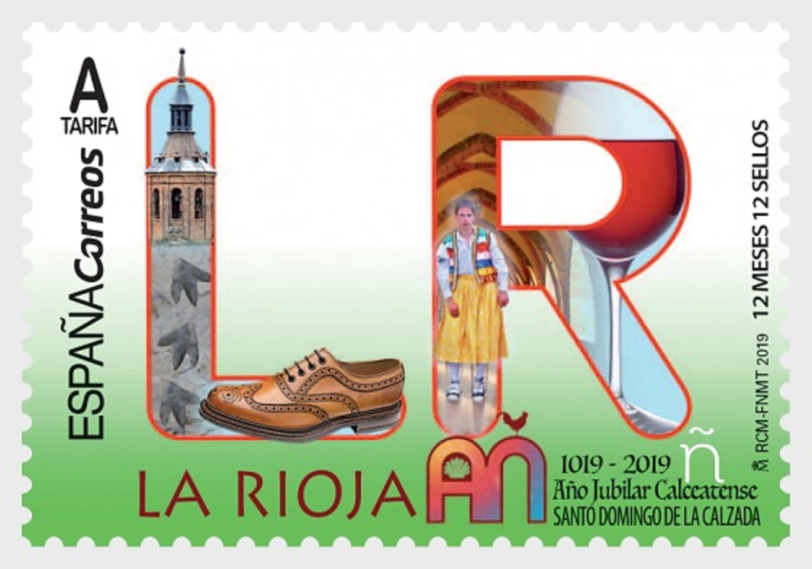 H01 Spain 2018 12 Months, 12 Stamps - La Rioja MNH ** Postfrisch - Ungebraucht