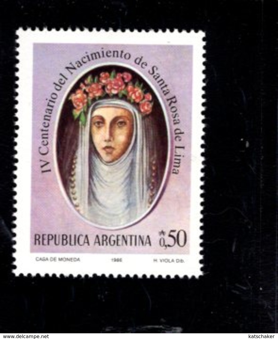 771291104 1986 SCOTT 1576 POSTFRIS  MINT NEVER HINGED EINWANDFREI  (XX) -  SANTA ROSA DE LIMA 400TH BIRTHDAY - Neufs