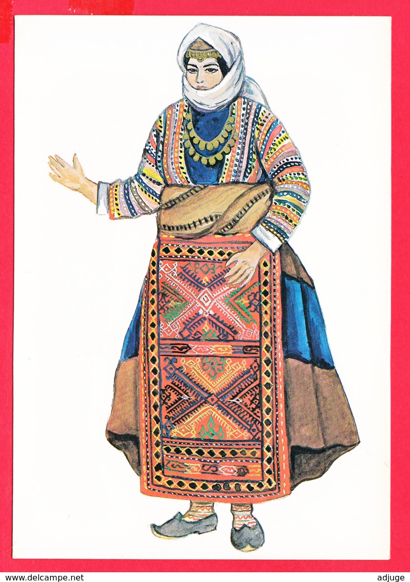 CP-ARMÉNIE- Femme En Costume Traditionnel Arménien *Inédite  * 2 SCANS - Arménie