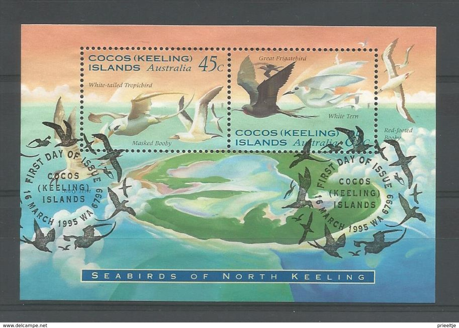 Cocos Keeling 1995 Sea Birds S/S Y.T. BF 14  (0) - Cocos (Keeling) Islands