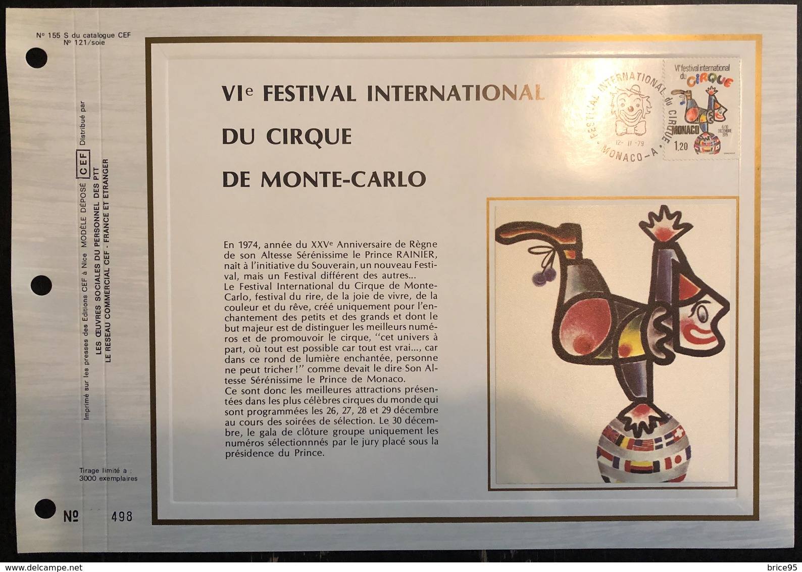 Monaco Document - FDC - Premier Jour - YT Nº 1201 - 1979 - FDC