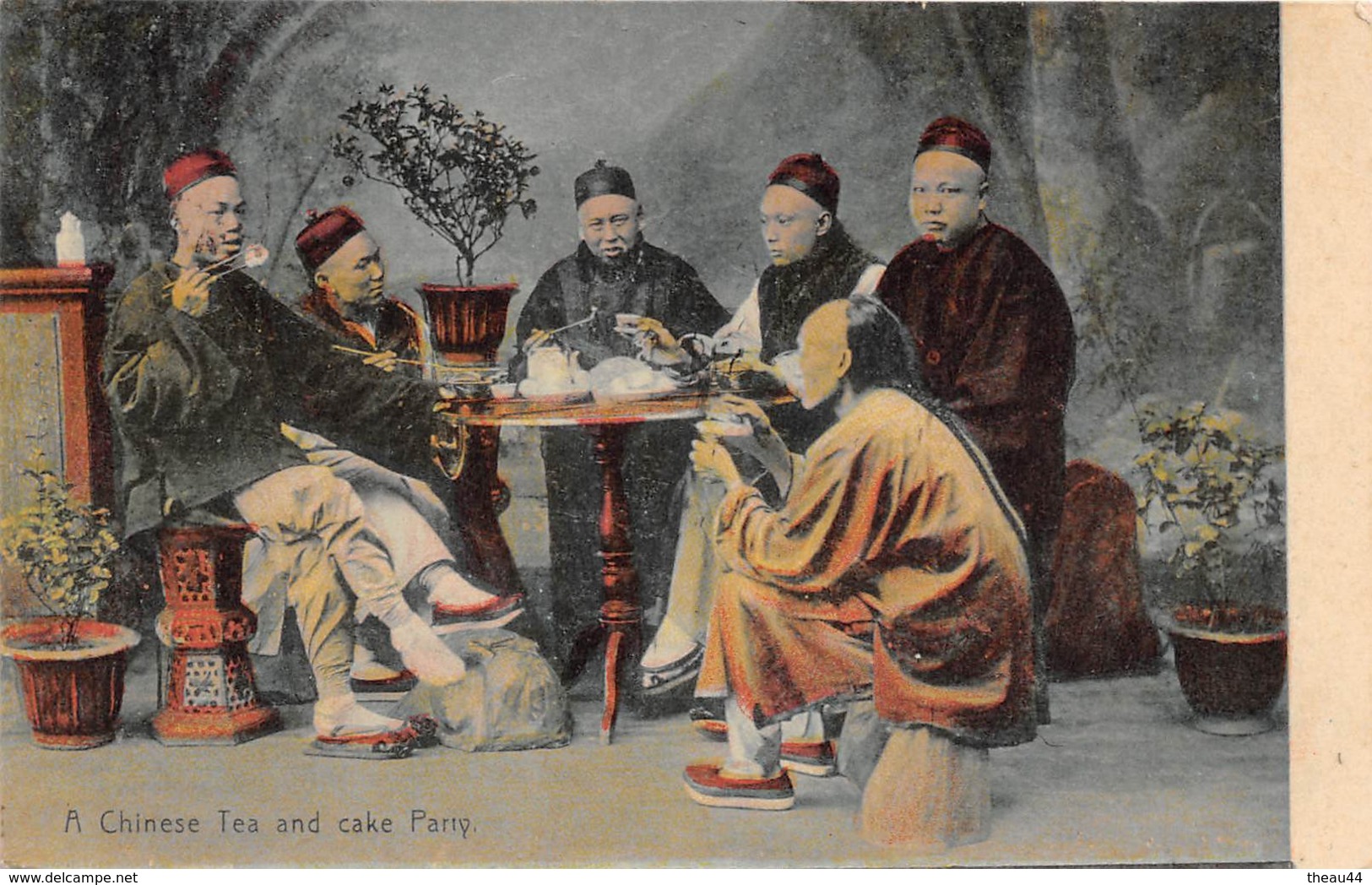 ¤¤  -  CHINE   -  A Chinese Tea And Cake Party  -  Oblitération De HONG-KONG En 1913  -   ¤¤ - Chine