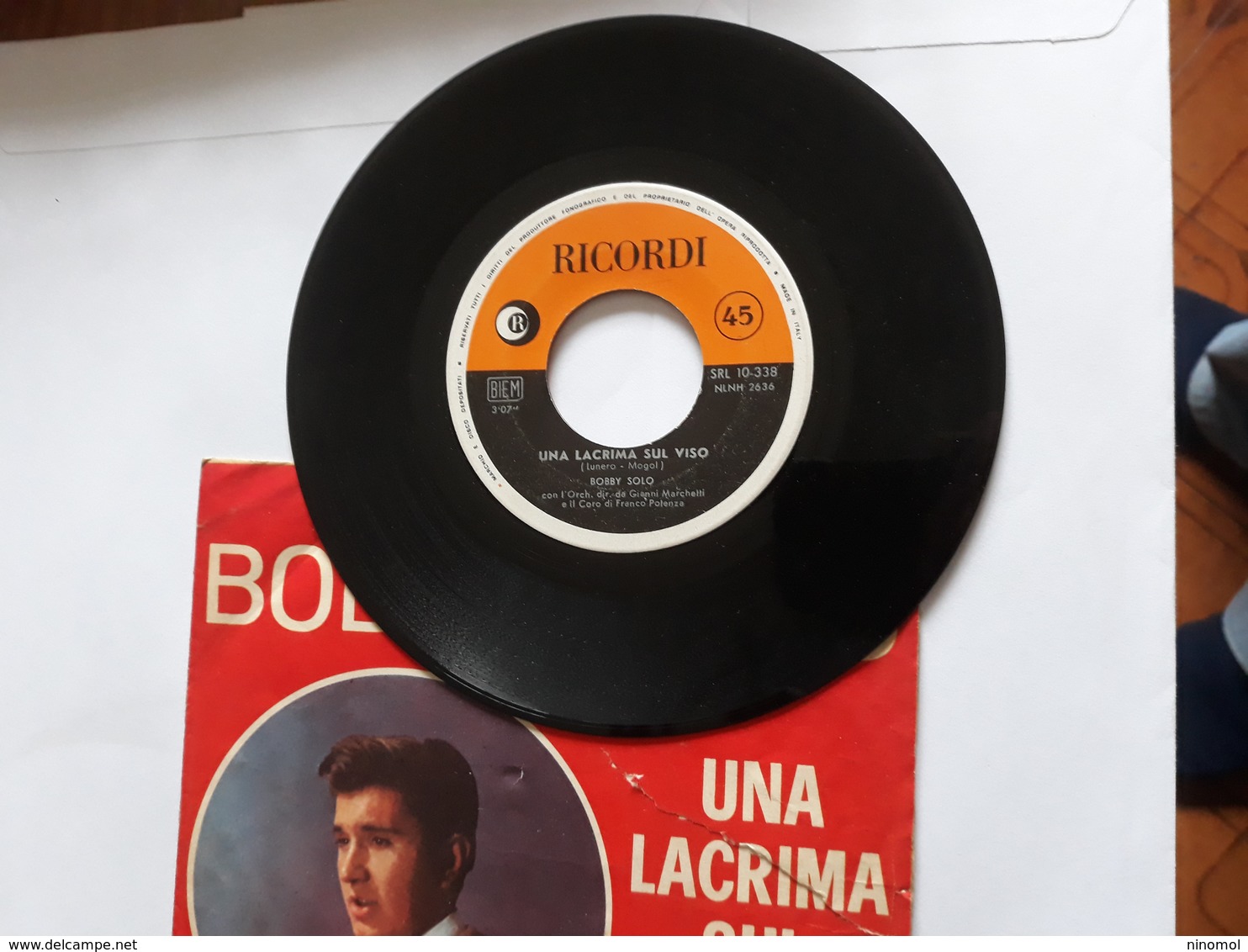 Bobby Solo  -  Una Lacrima Sul Viso.   Ricordi  SRL 10 338;   Anno 1965. - Soul - R&B