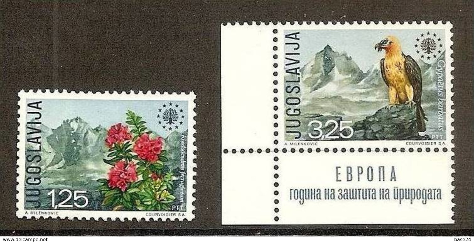 1970 Yugoslavia Jugoslavia PROTEZIONE NATURA  NATURE Serie Di 2 Valori MNH** - Protezione Dell'Ambiente & Clima