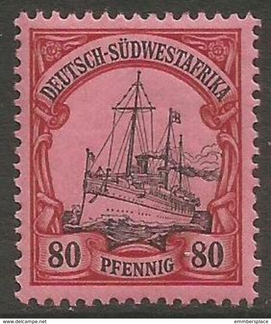 German SW Africa - 1900 Kaiser's Yacht 80pf MNH **   Mi 19  Sc 21 - German South West Africa