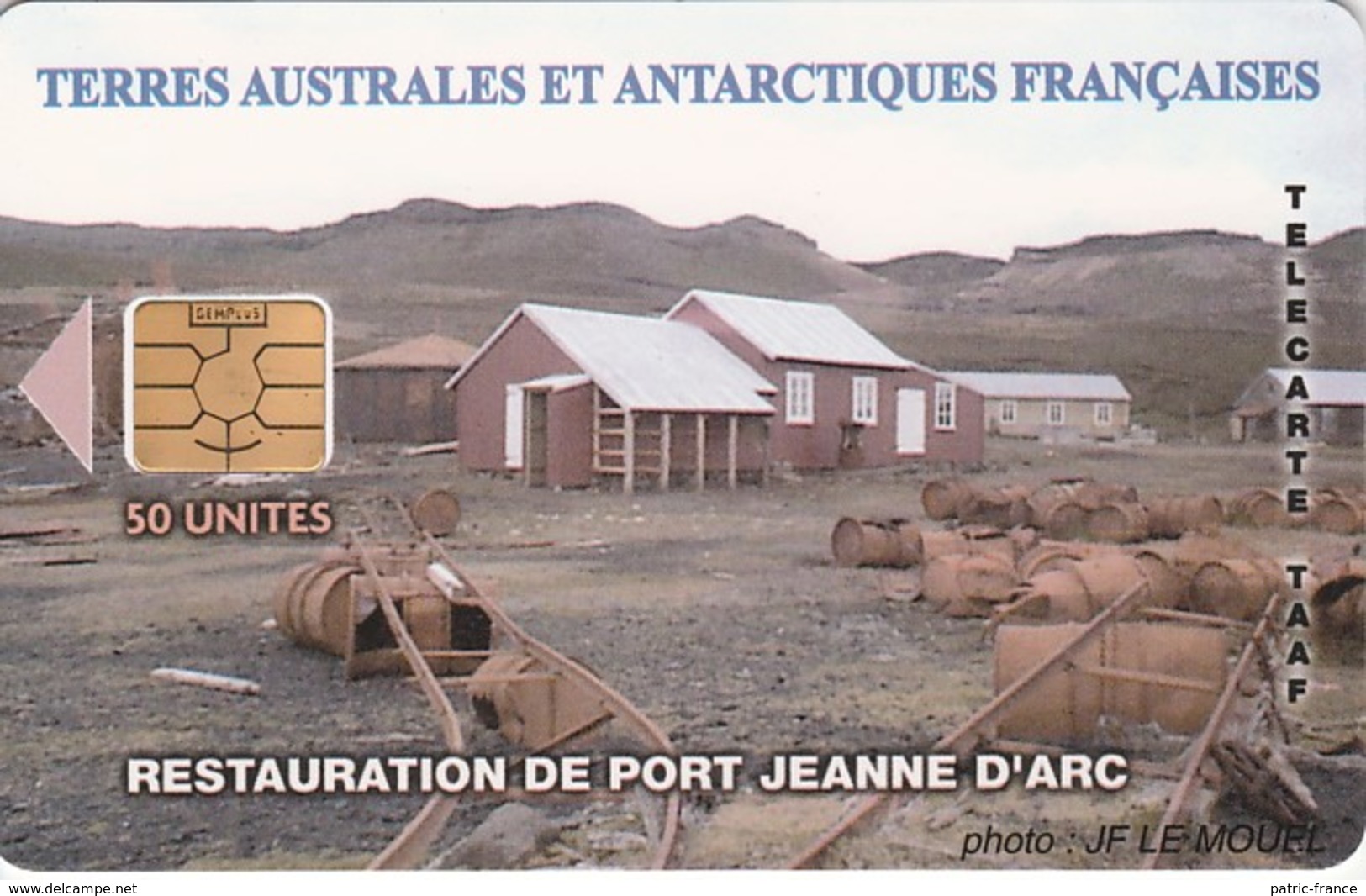 Télécarte TAAF FSAT - Port Jeanne D'Arc (avec Logo) - TAAF - Franz. Süd- Und Antarktisgebiete