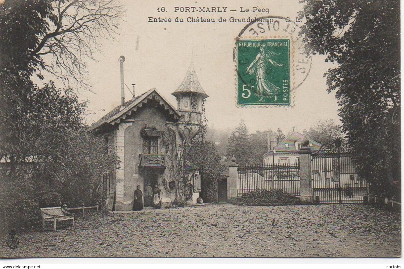 78 PORT-MARLY Le Pzcq  Entrée Du Château De Grandchamp - Autres & Non Classés