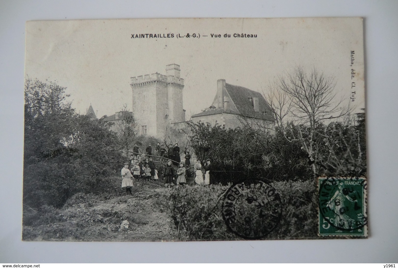 CPA 47 LOT ET GARONNE XAINTRAILLES. Vue Du Château. 1908. - Autres & Non Classés