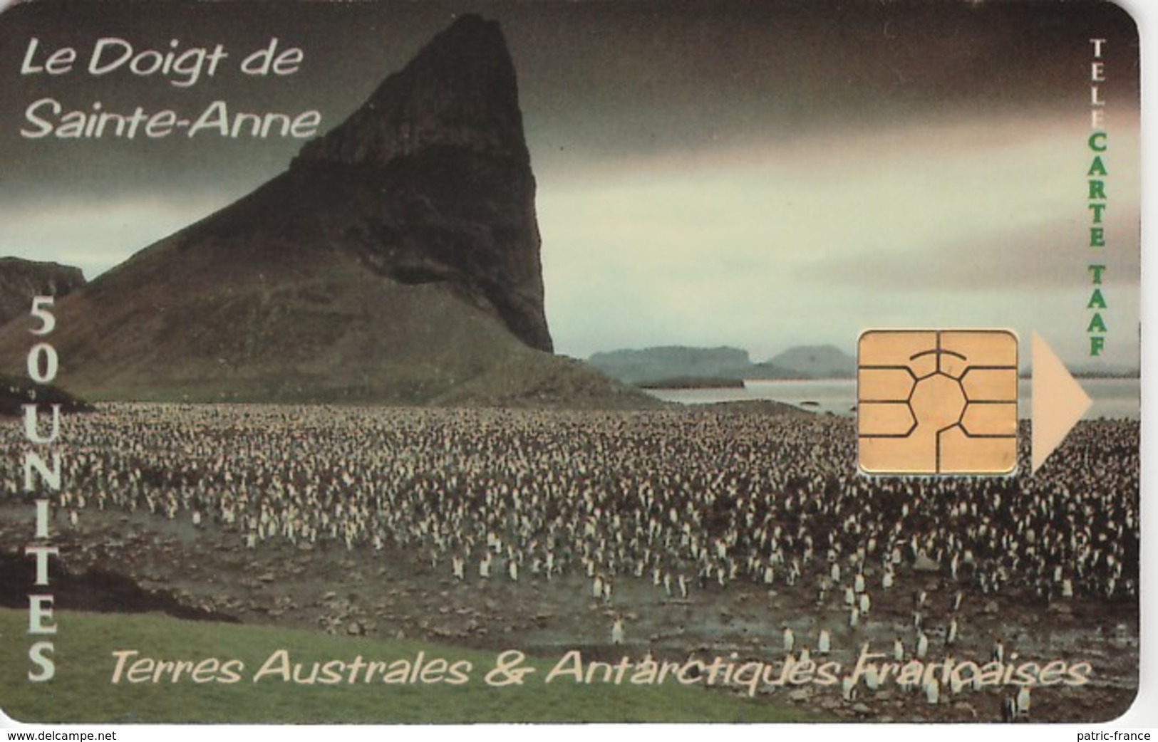 Télécarte TAAF FSAT - Doigt De Ste-Anne Et Manchots Royaux ... Pingouin Penguin Pinguin ... - TAAF - Terres Australes Antarctiques Françaises