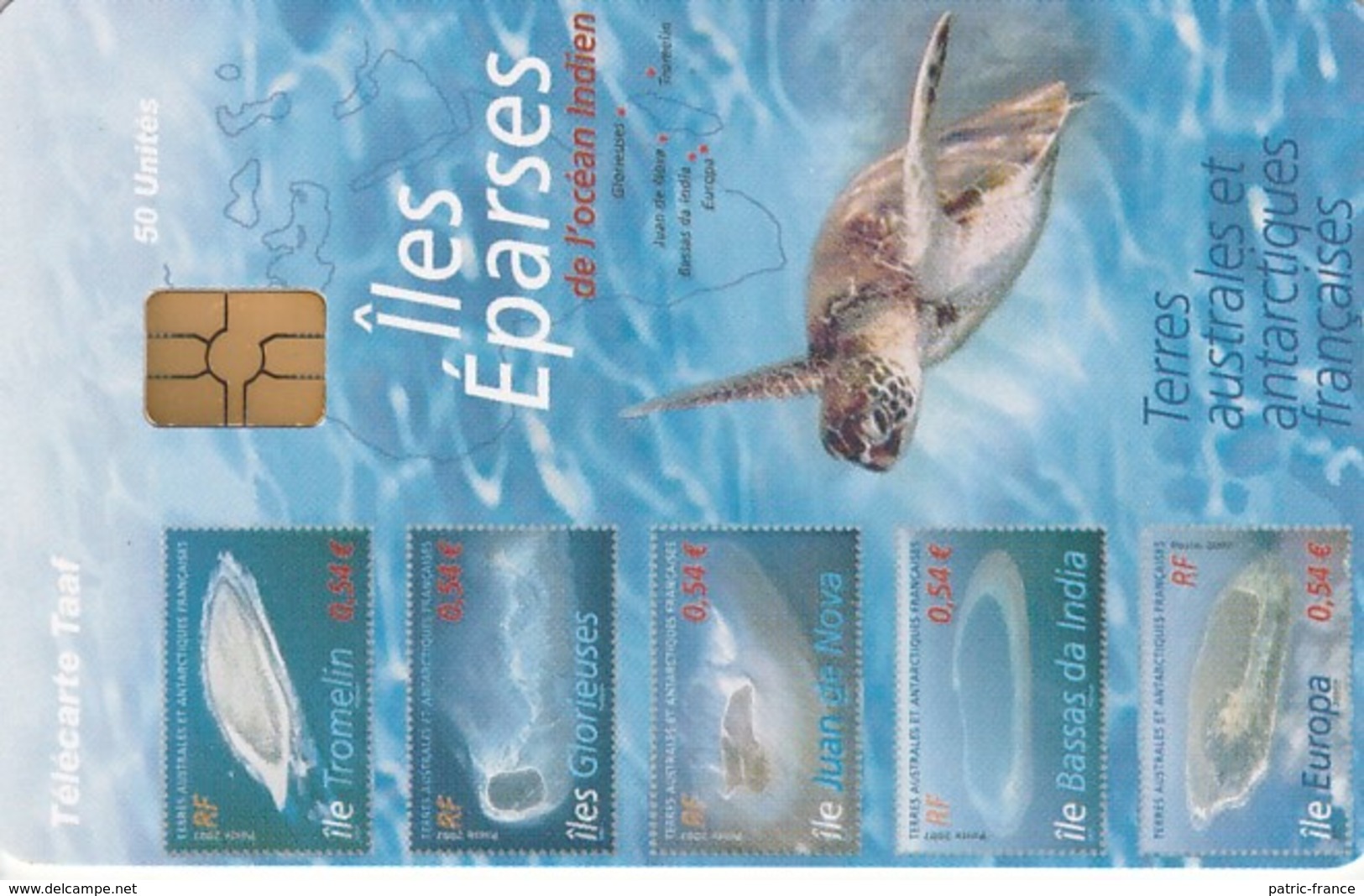 Télécarte TAAF FSAT - Iles Eparses, Tortue - TAAF - French Southern And Antarctic Lands