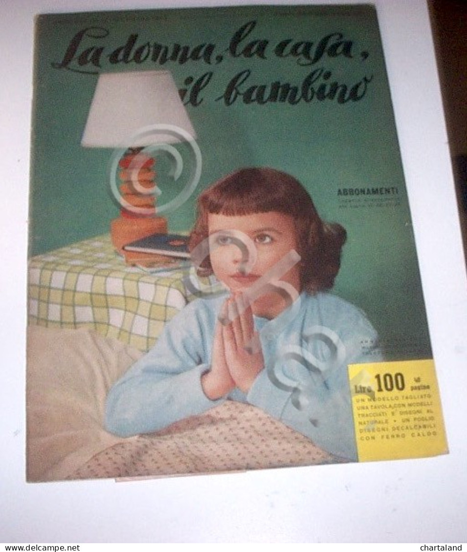 Rivista Moda - La Donna La Casa Il Bambino N. 12 - 1959 Tavole Annesse Cartamode - Non Classificati