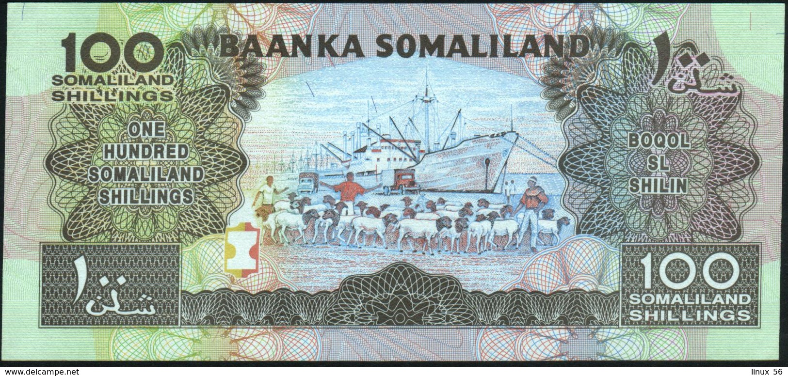 SOMALILAND - 100 SL Shilin / Shillings 1996 UNC P.5 B - Somalië