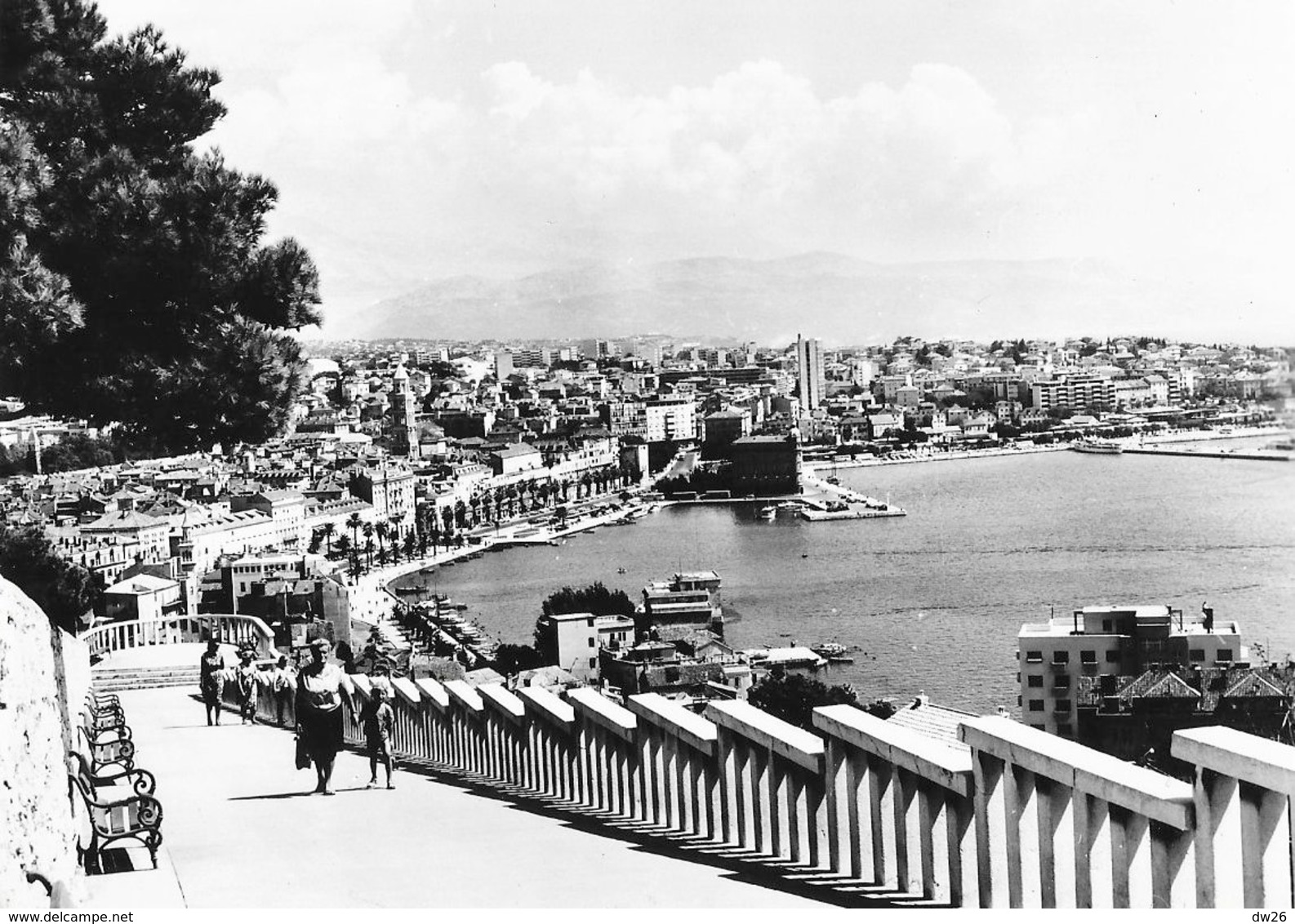 Split (Croatie) - Vue Générale Du Port - Borda Poslovnica - Carte Non Circulée - Kroatien