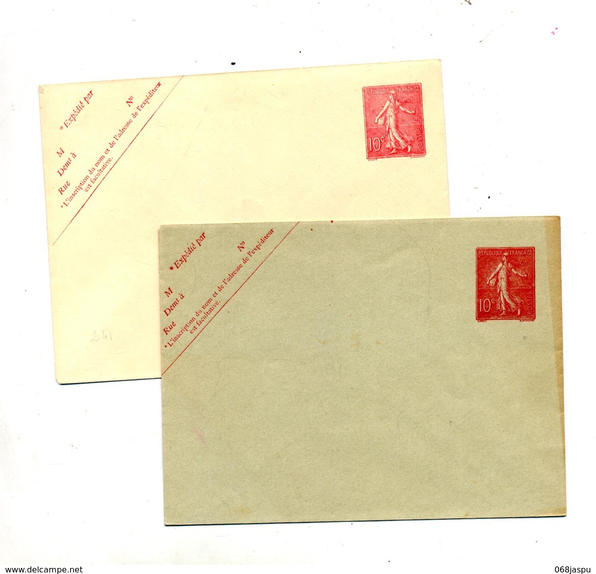 Lettre Entiere 10 C Semeuse - Enveloppes Types Et TSC (avant 1995)