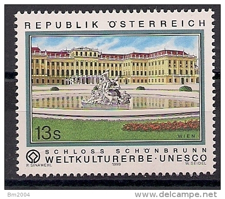 1999 Austria Österreich  Yv 2107 Mi. 2277**MNH  UNESCO Schloss Schönbrunn - Nuevos