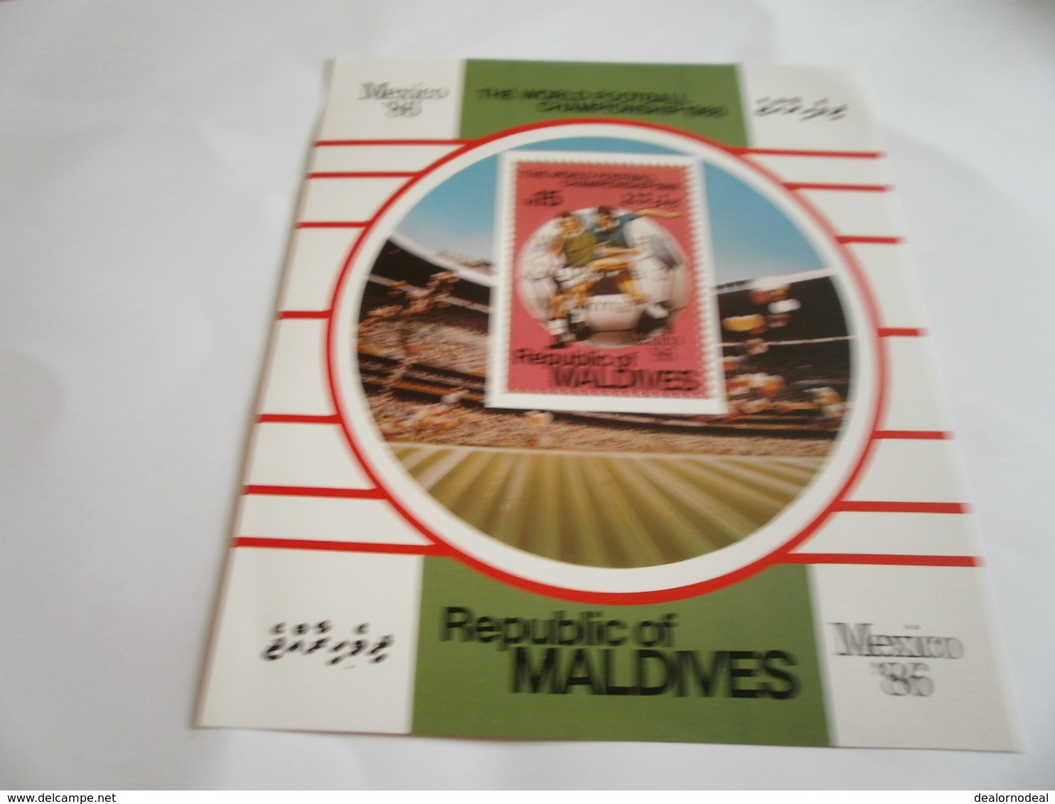 Miniature Sheet Perf Mexico Football World Cup 1986 - Maldives (1965-...)