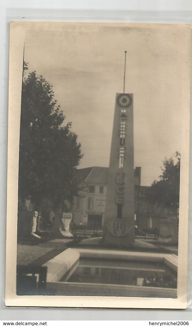 Carte Photo Monument Ffi Resistance Dans Place Bassin - To Identify