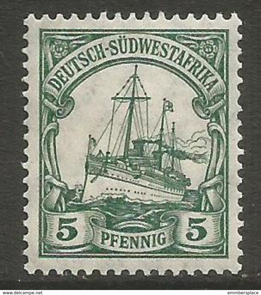 German SW Africa - 1906 Kaiser's Yacht 5pf MH *   Mi 25  Sc 27 - German South West Africa