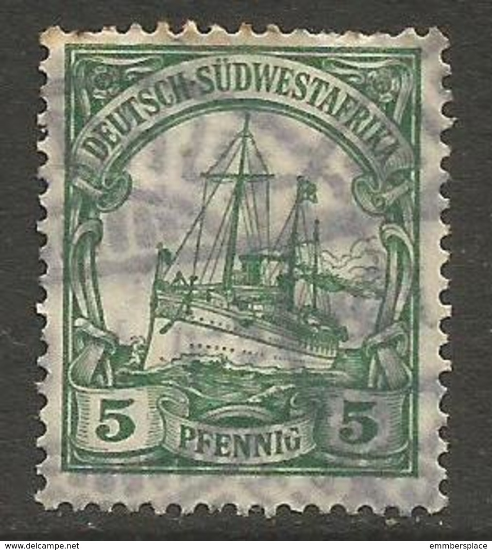 German SW Africa - 1906 Kaiser's Yacht 5pf Fine Used   Mi 25  Sc 27 - German South West Africa