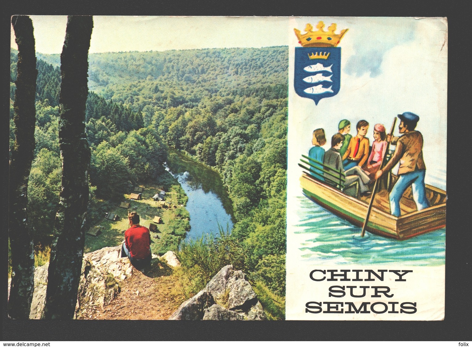 Chiny Sur Semois - Les Passeurs Réunis - Société Coopérative - Carte Publicitaire Saison 1977 - Chiny