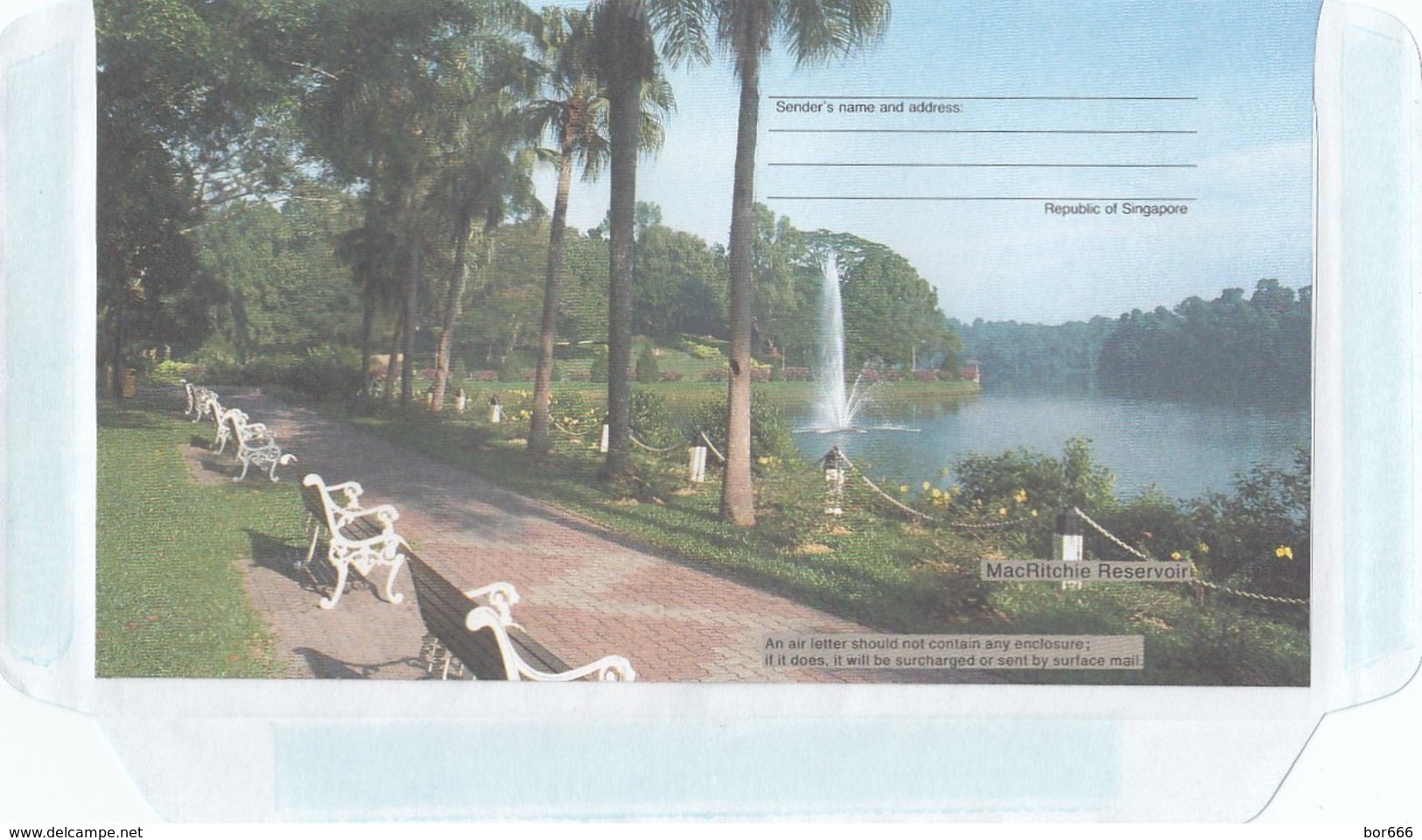 GOOD SINGAPORE Aerogramme - MacRitchie Reservoir - Singapore (1959-...)