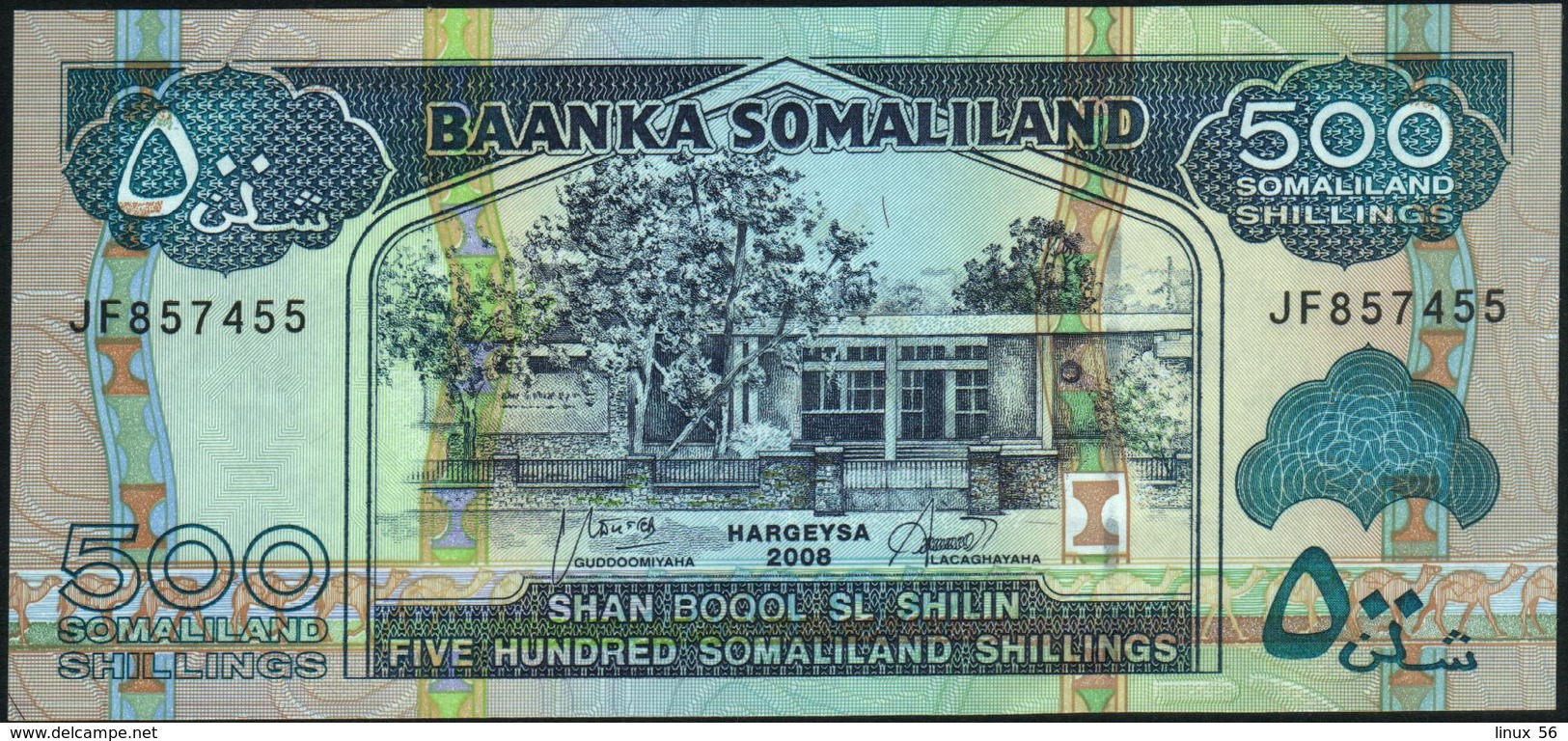 SOMALILAND - 500 Shilin / Shillings 2008 UNC P.6 G - Somalia