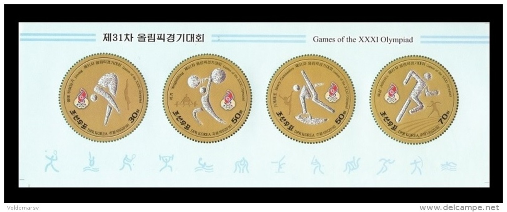 North Korea 2016 Mih. 6317/20 Olympic Games In Rio (booklet Sheet) MNH ** - Korea, North