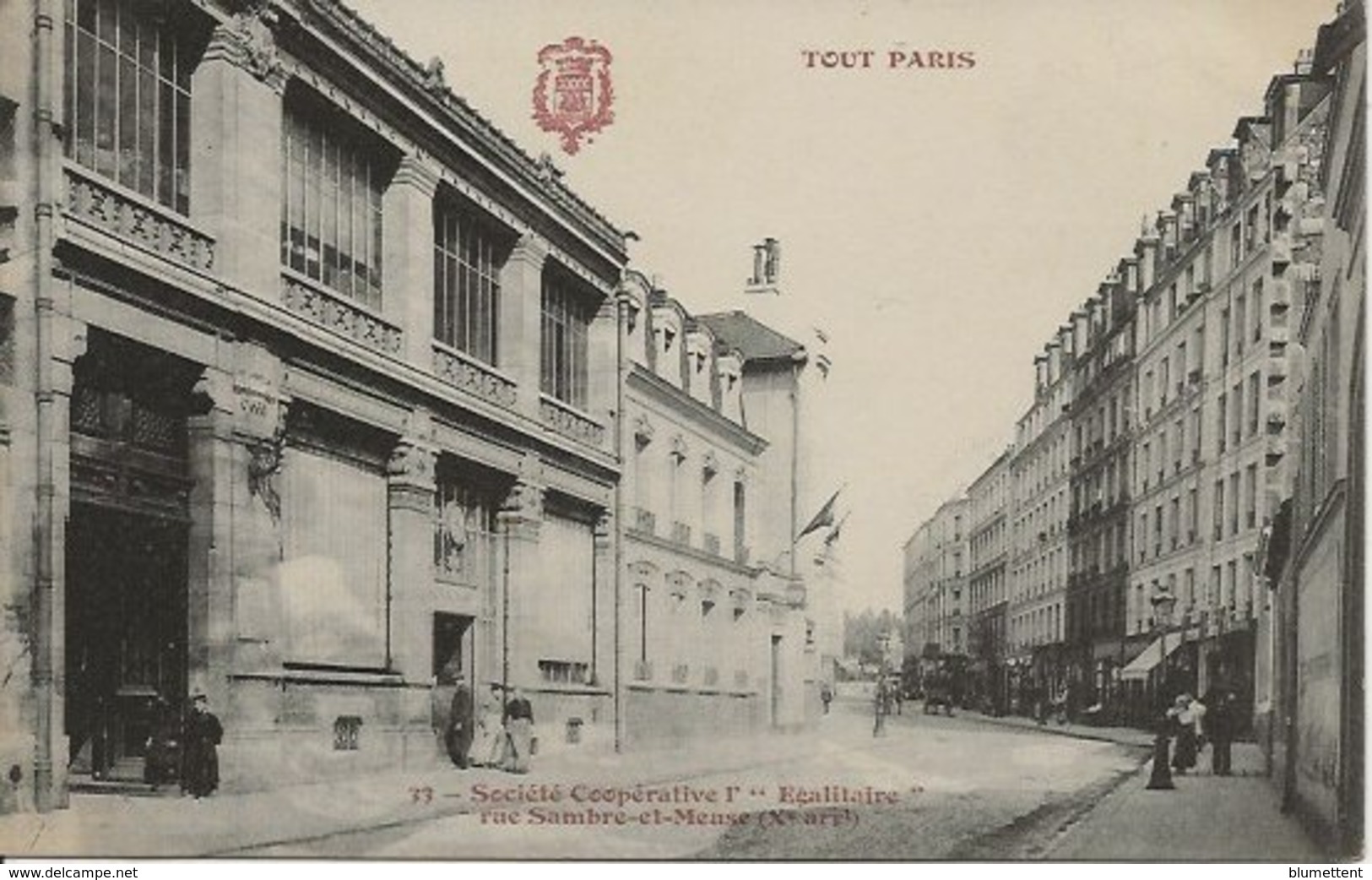 CPA TOUT PARIS 33 - Société Coopérative "Egalitaire" Rue Sambre Et Meuse (Xème Arrt.) - Distrito: 10