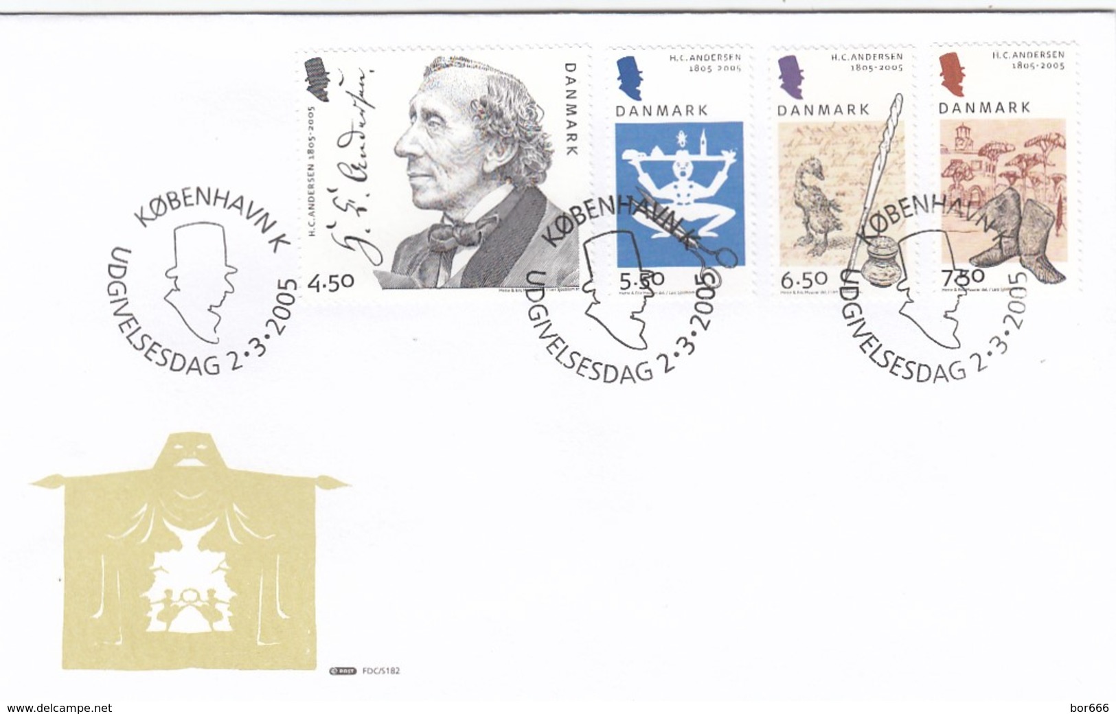 GOOD DENMARK FDC 2005 - Fairy Tales / Andersen - FDC