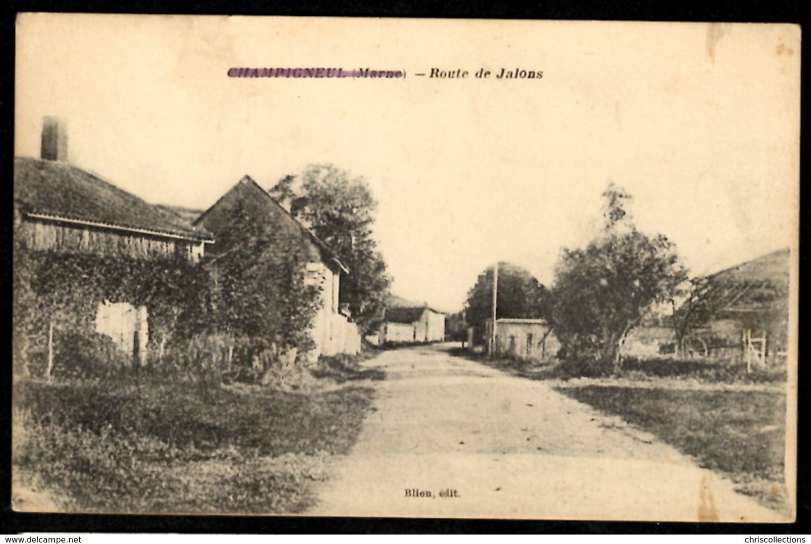 51 - CHAMPIGNEUL - (Marne) - Route De Jalons - Other & Unclassified