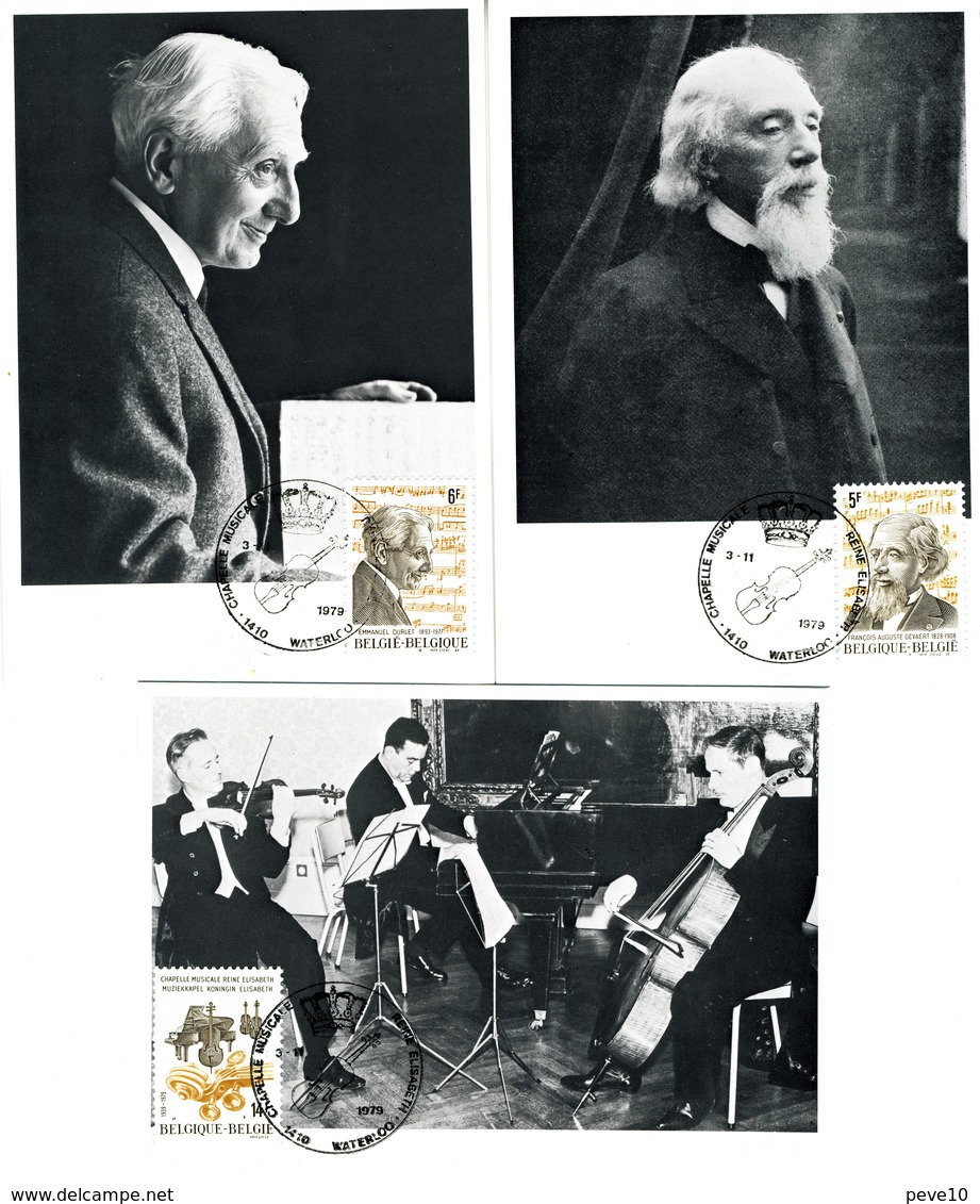 N° 1951/3 Sur Carte Maximum Musique - Lettres & Documents