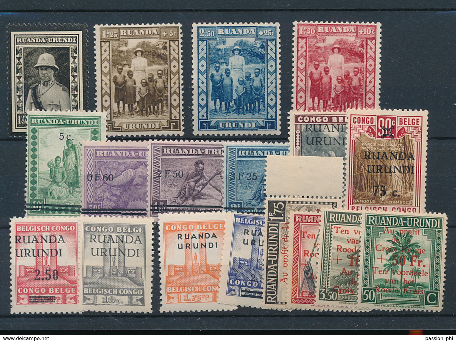 RUANDA URUNDI 1941 ISSUE SELECTION LH - Neufs