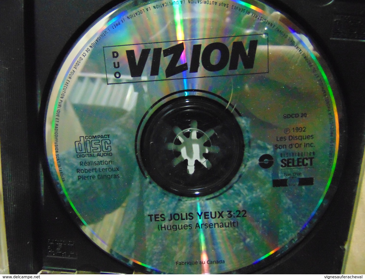 Duo Vizion- Tes Jolis Yeux  (1 Track Cdsingle) - Other - French Music