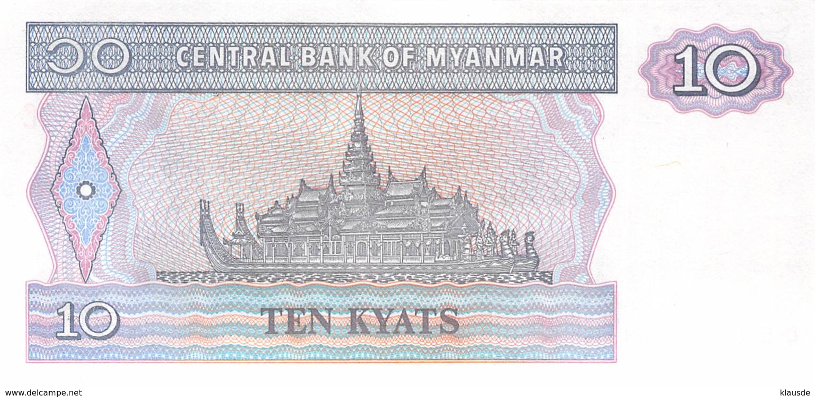 10 Kyatts Myanmar - Myanmar