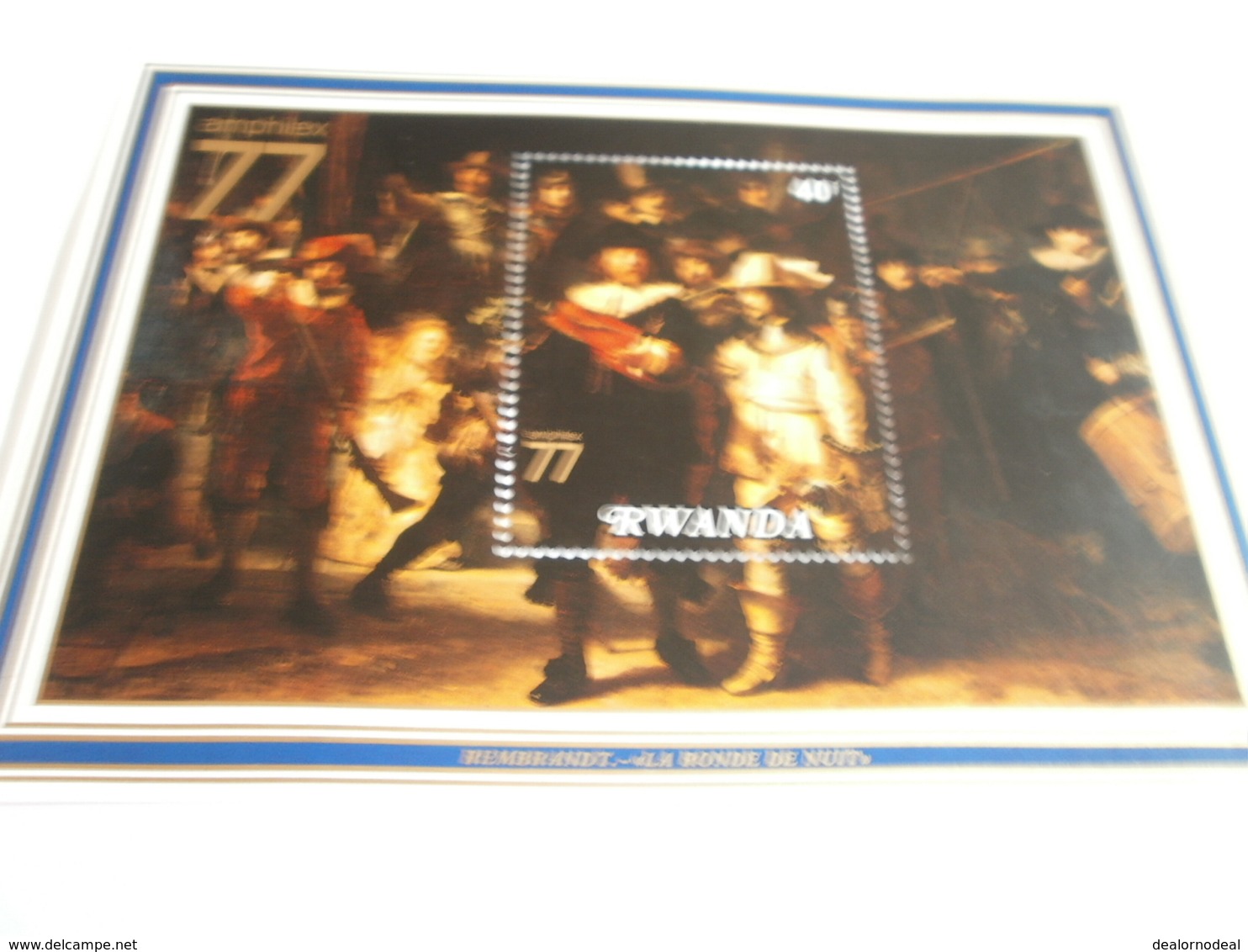 Miniature Sheet Perf Rembrandt Amphilex 77 - Unused Stamps