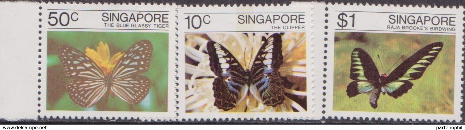 Singapore - 1982 Insects Butterflies Schmetterlingen Farfalle MNH - Singapur (1959-...)