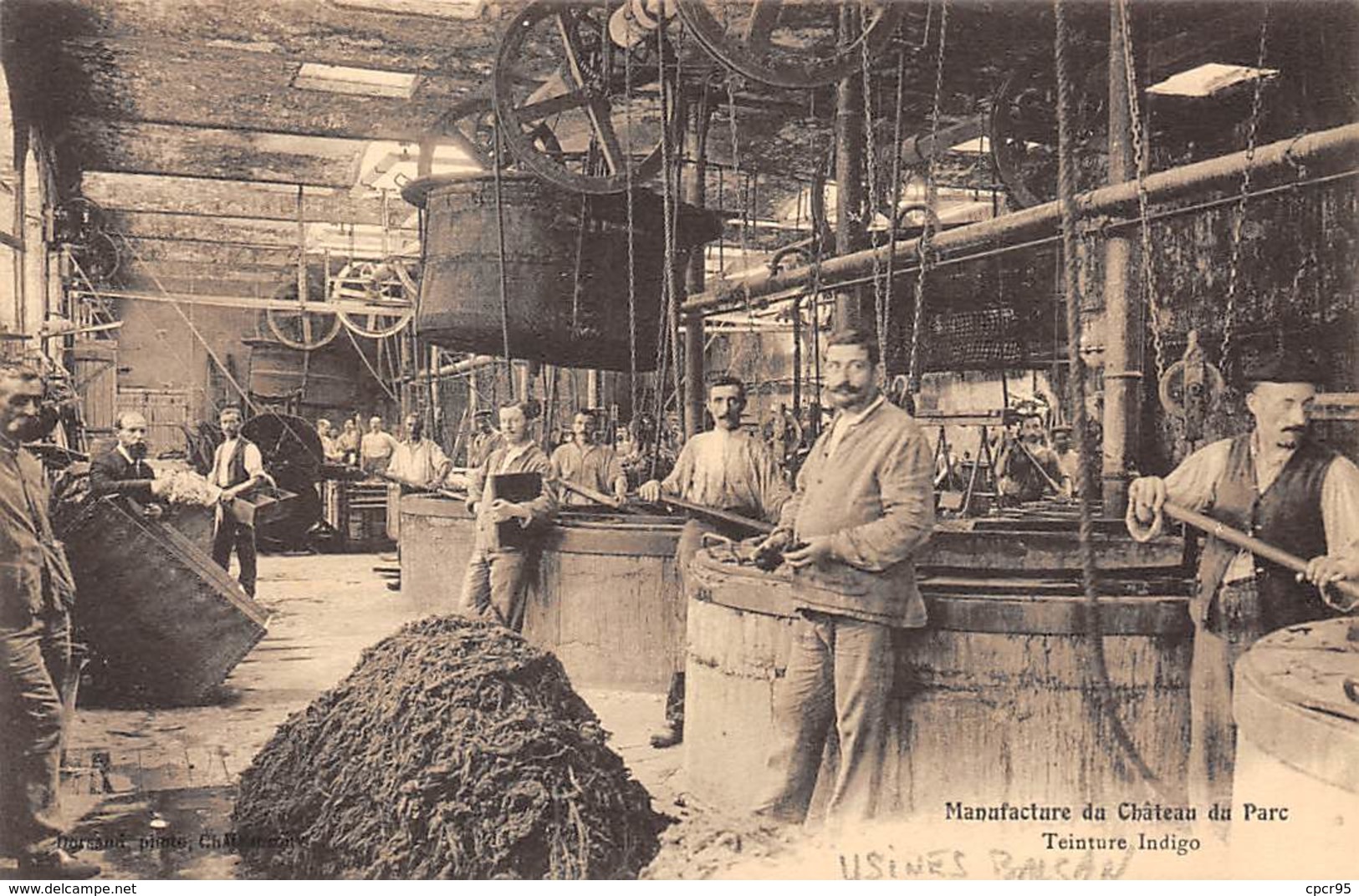 36.n°57004.chateauroux.manufacture Du Chateau Du Parc.teinture Indigo.usine - Chateauroux