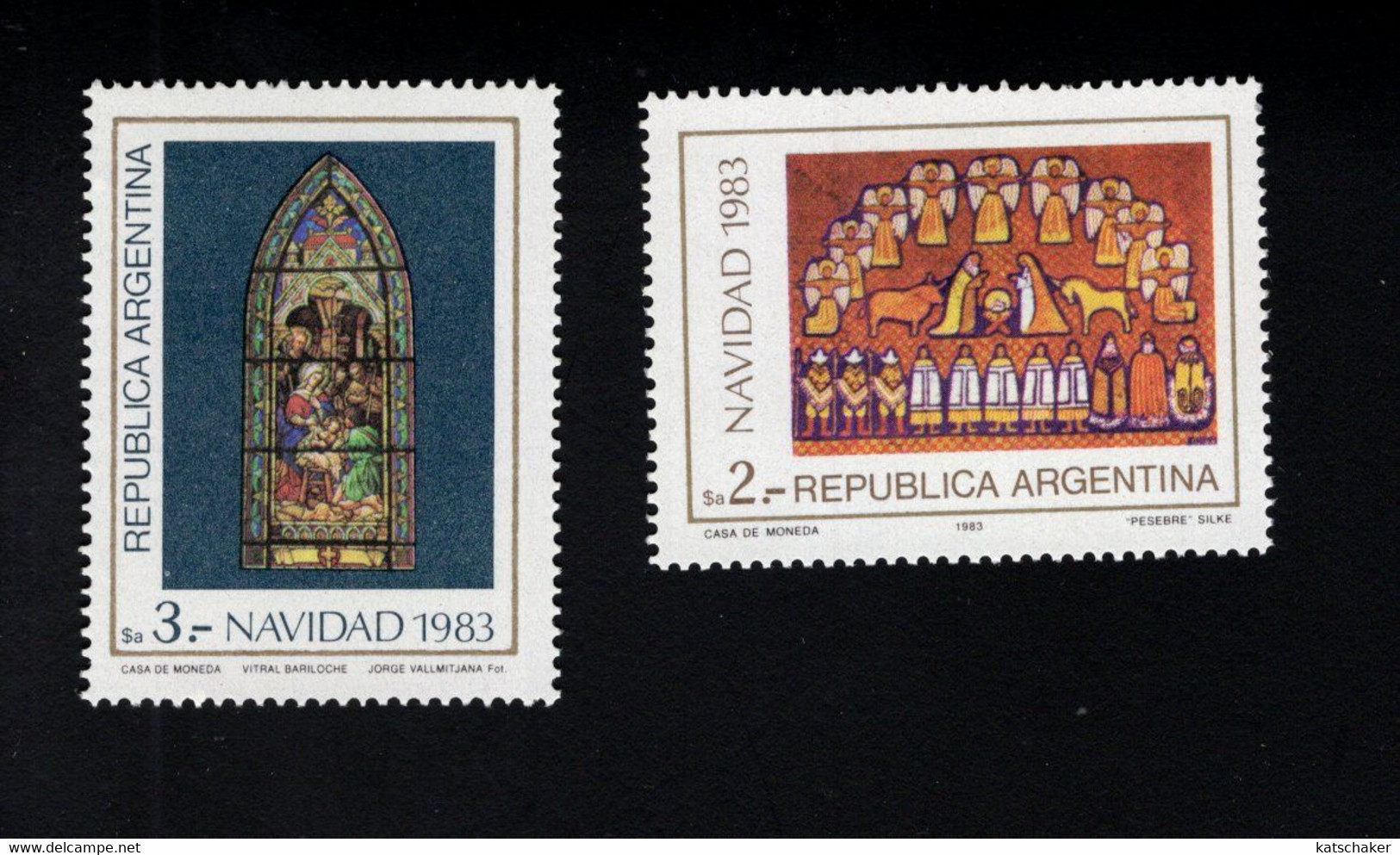 771360296 1984 SCOTT 1463 1464 POSTFRIS  MINT NEVER HINGED EINWANDFREI  (XX) -  CHRISTMAS - Neufs