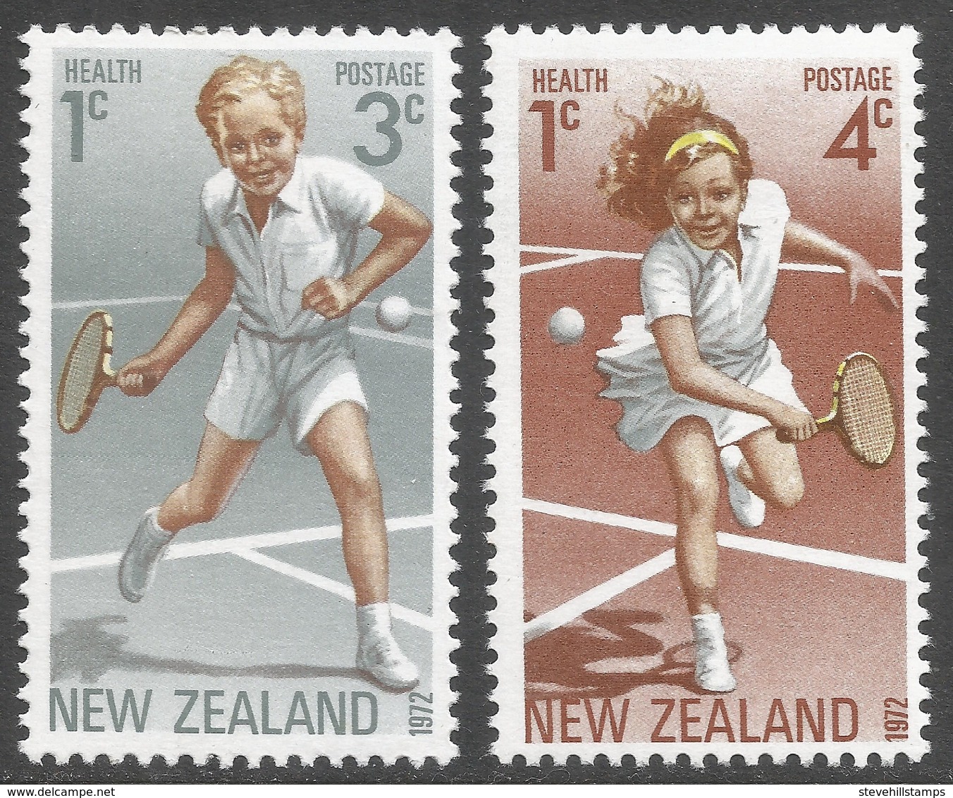 New Zealand. 1972 Health Stamps. MH Complete Set. SG 987-988 - Unused Stamps