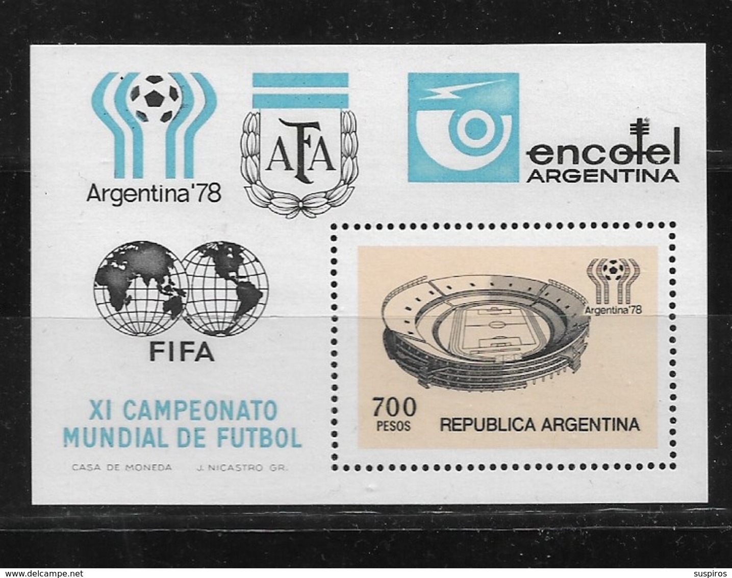 ARGENTINA     1978 Football World Cup - Argentina ** - Unused Stamps