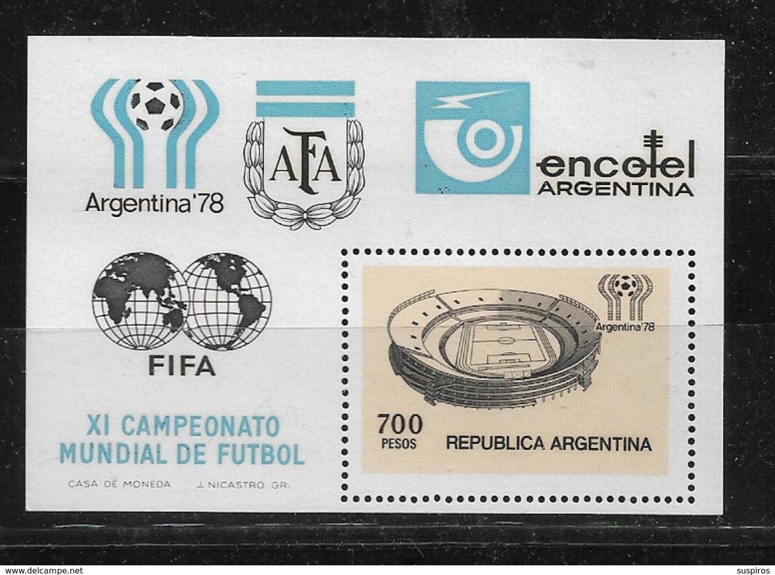 ARGENTINA     1978 Football World Cup - Argentina ** - Neufs