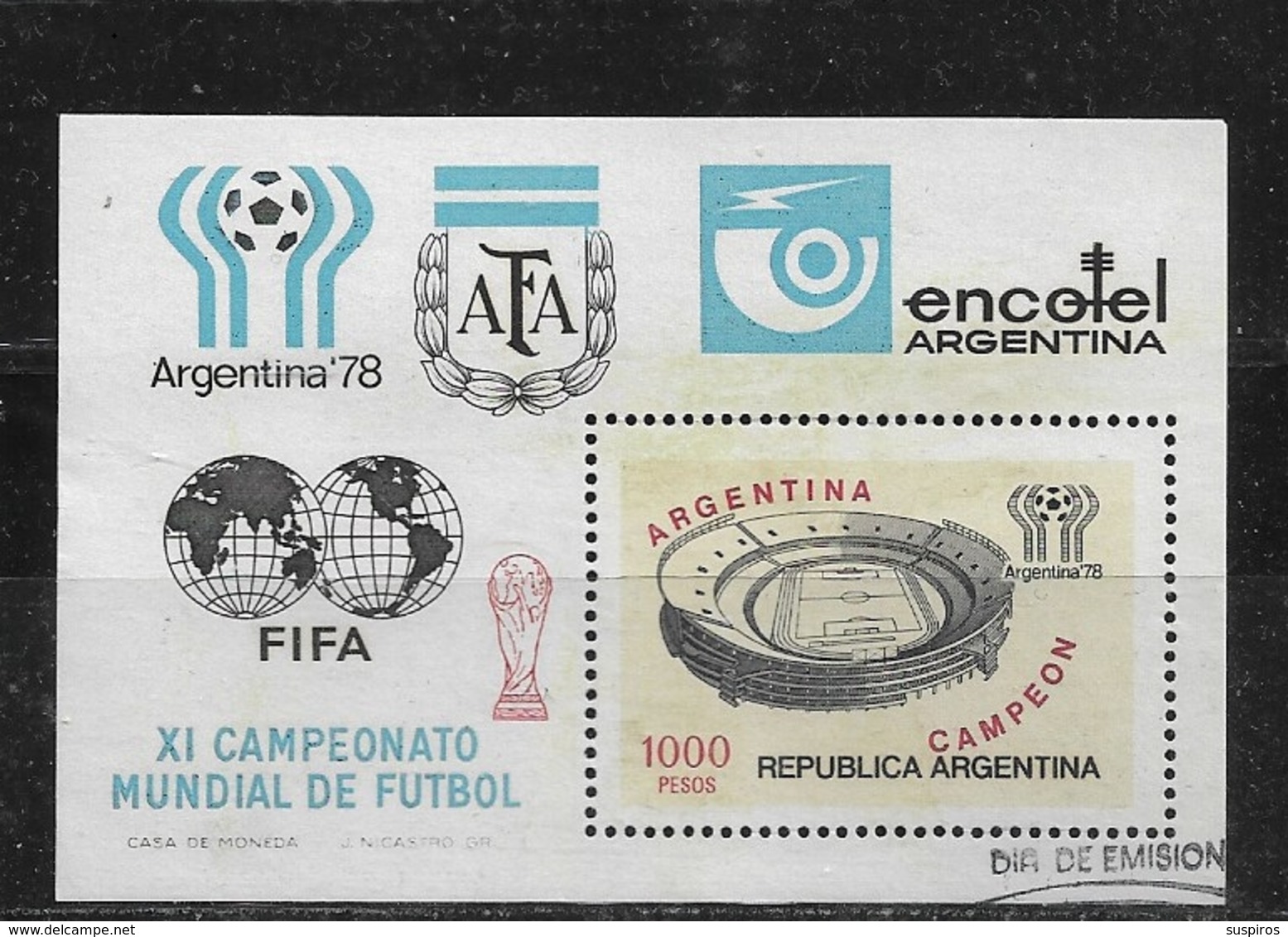 ARGENTINA      1978 Football World Cup - Argentina - Unused Stamps