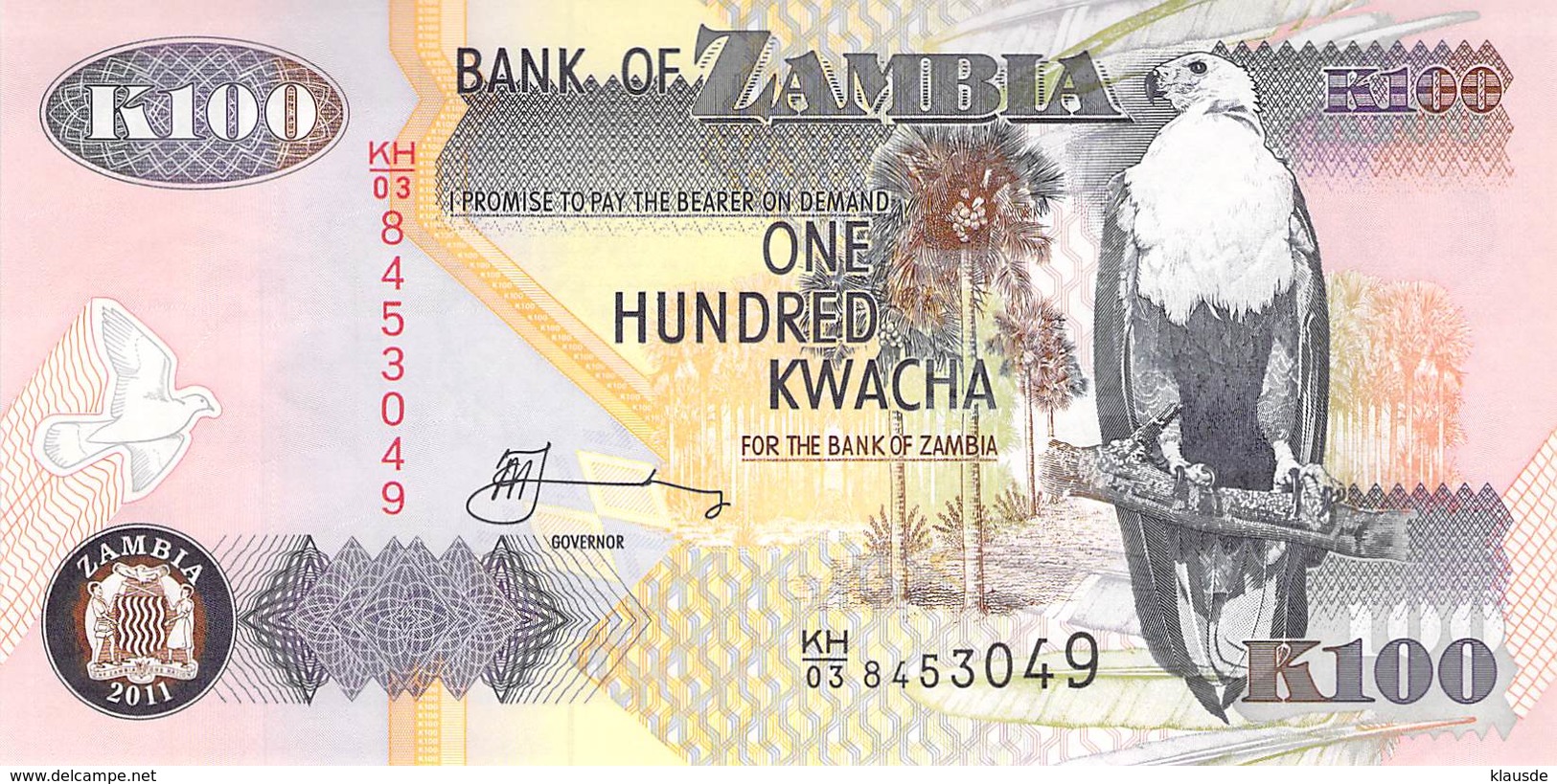 100 Kwacha Sambia 2013 - Sambia