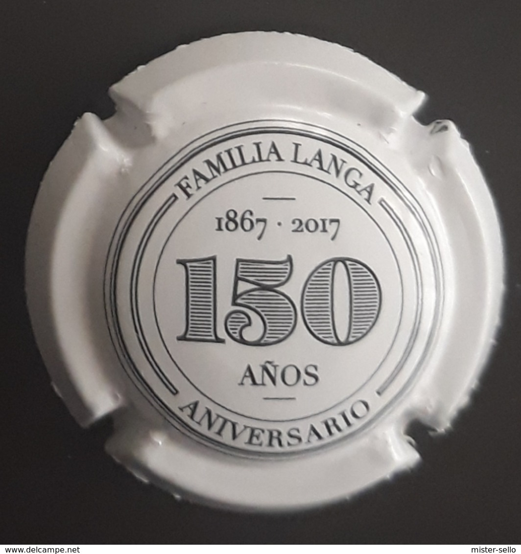 PLACA DE CAVA LANGA - 150 ANIVERSARIO. - Placas De Cava