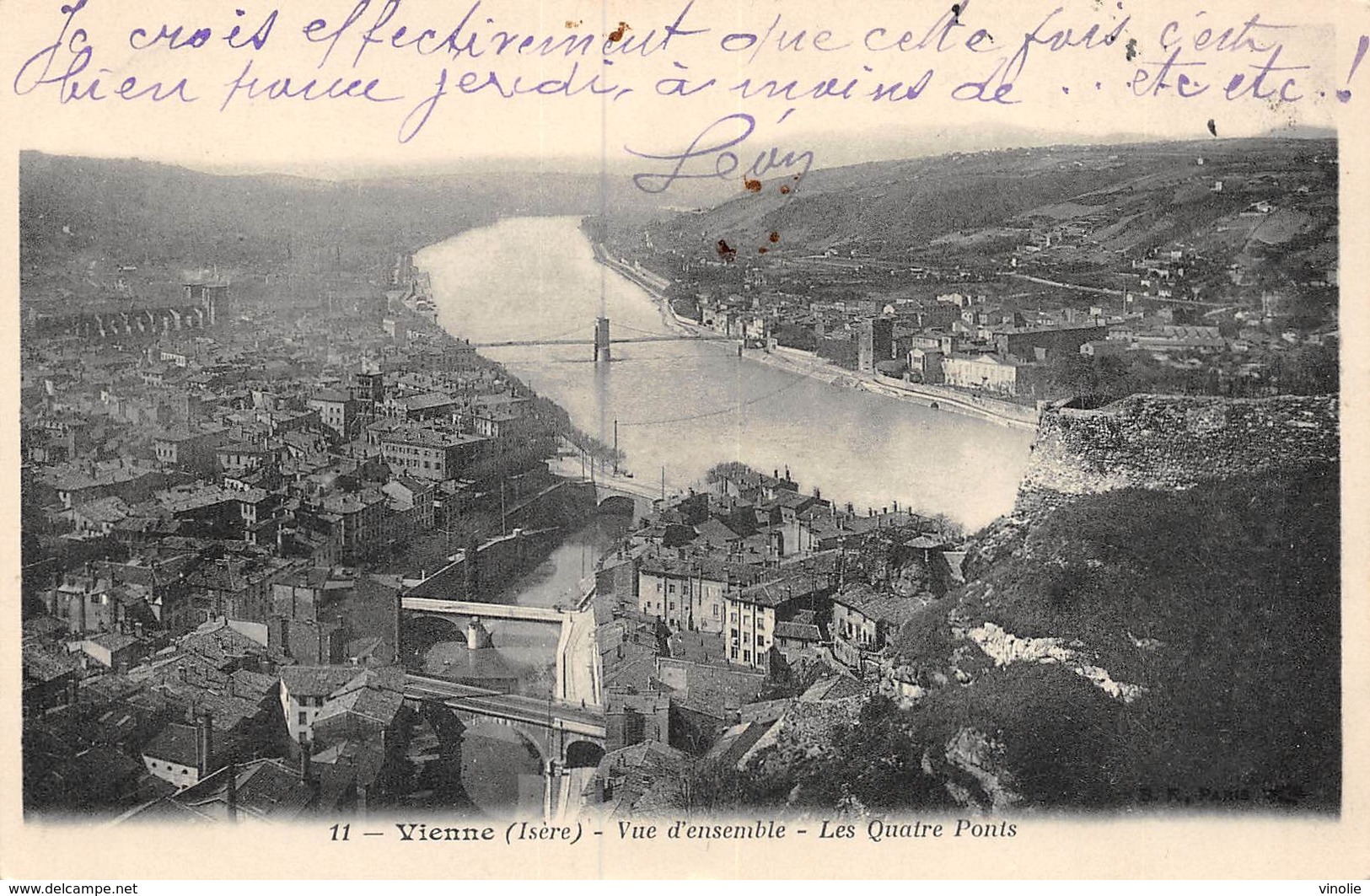 PIE.LOT CH -19-4713 : VIENNE. LES QUATRE PONTS. - Vienne